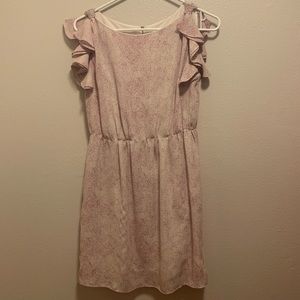 Pink ruffle dress